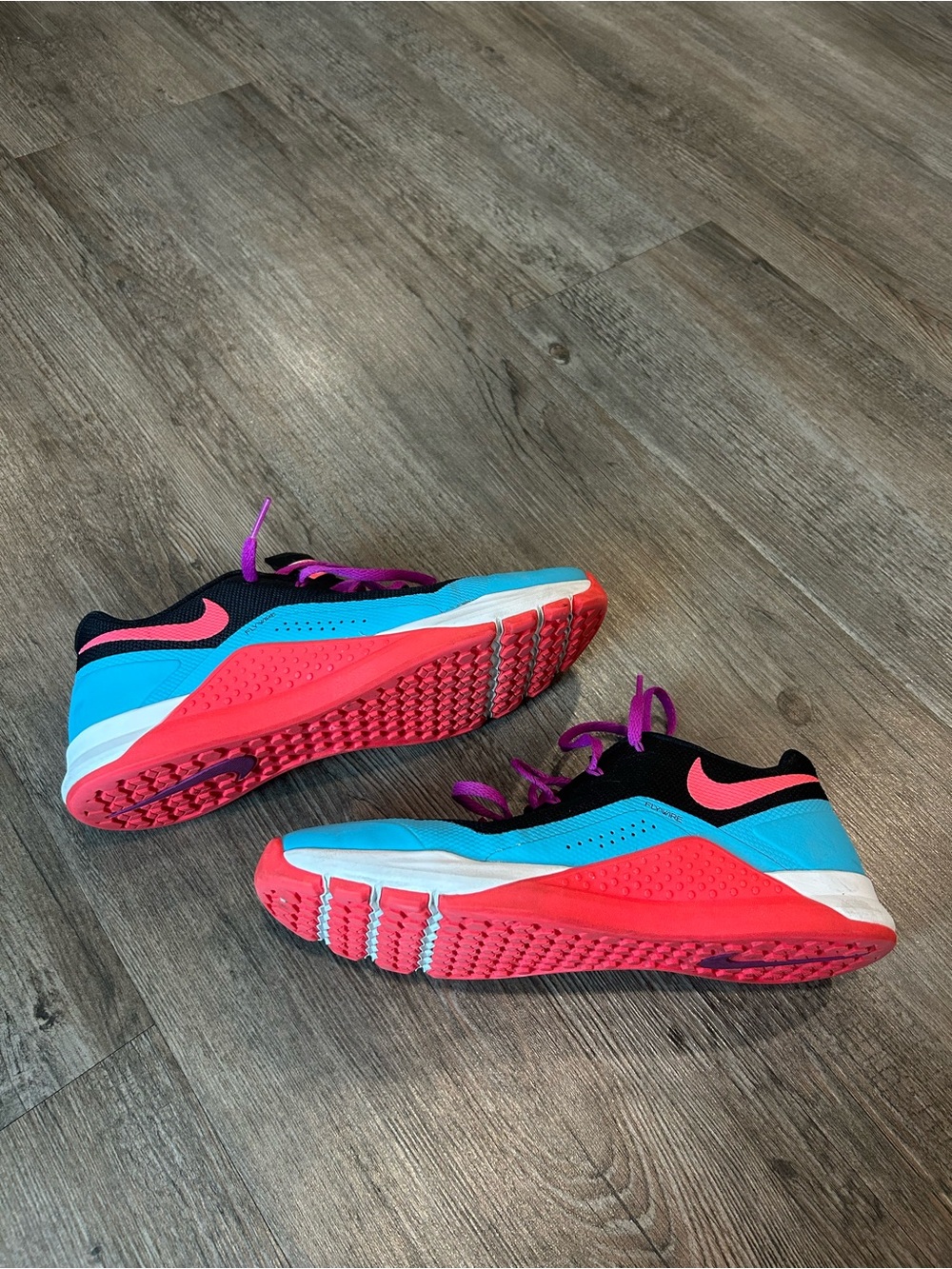Nike Metcon Training Sneakers - Black, Blue & Coral